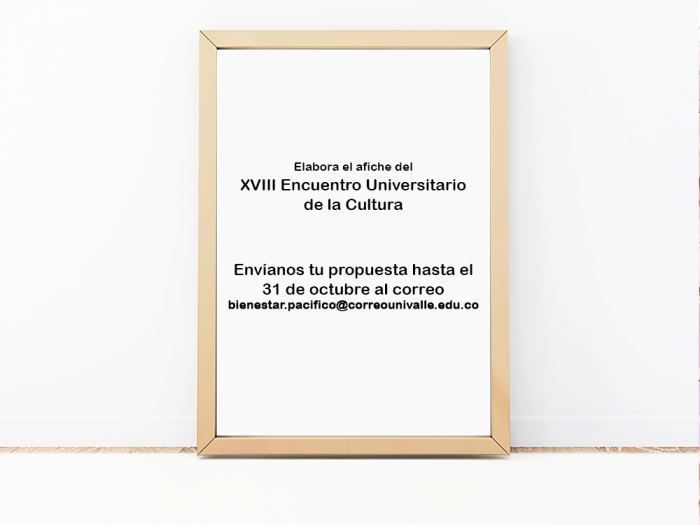 Crea el afiche del XVIII Encuentro Universitario de la Cultura
