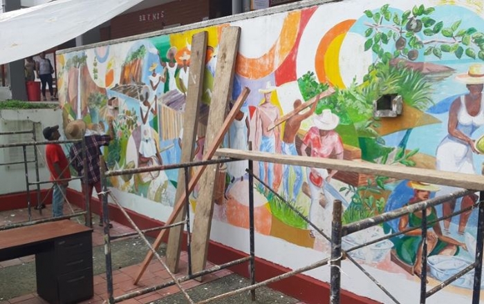 Inicia restauración del Mural 'Amor al Pacífico'